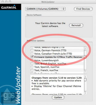 Garmin WebUpdater