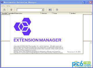 Macromedia Extension Manager