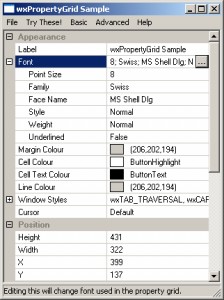 wxPropertyGrid