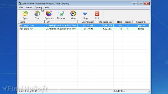 Sparkle SWF Optimizer