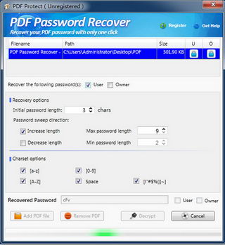 PDFָ(PDF Password Recover)