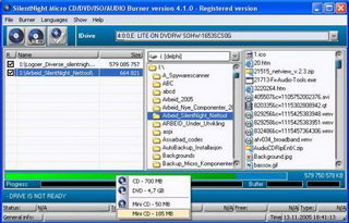 SilentNight Micro CD Burner