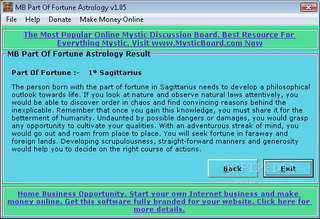 MB Part Of Fortune Astrology