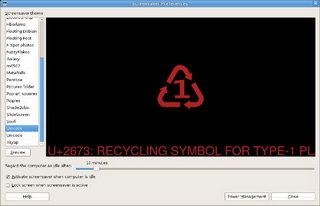 unicode-screensaver