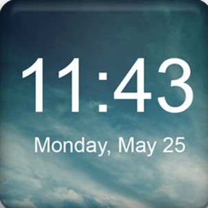 iPhoneʱ(Digital Clock Widget)