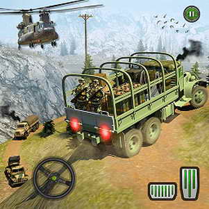 ½ԽҰ俨ģϷ(offroad army transporter truck driver)