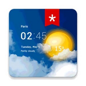 transparent clock weatherİ